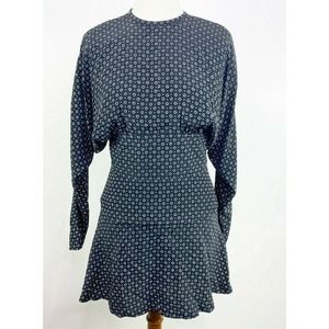 Debora Kuchme Tie Back High Neck Mini Dress Size 8